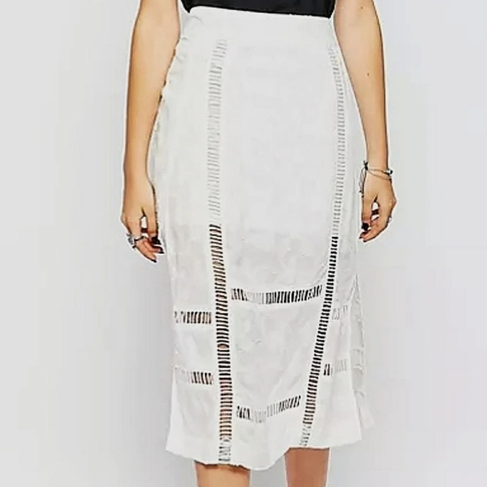 NWT🦋 Free People Love will Save You Midi Skirt, Size 10 - Picture 10 of 12